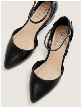 Ankle Strap Block Heel Shoe  - Addition Elle